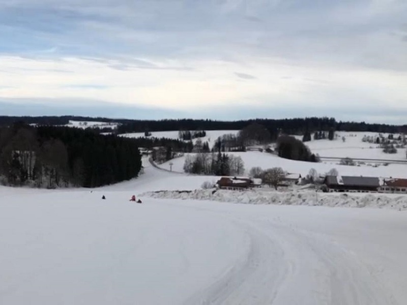 a perfekte Schlittenbahn